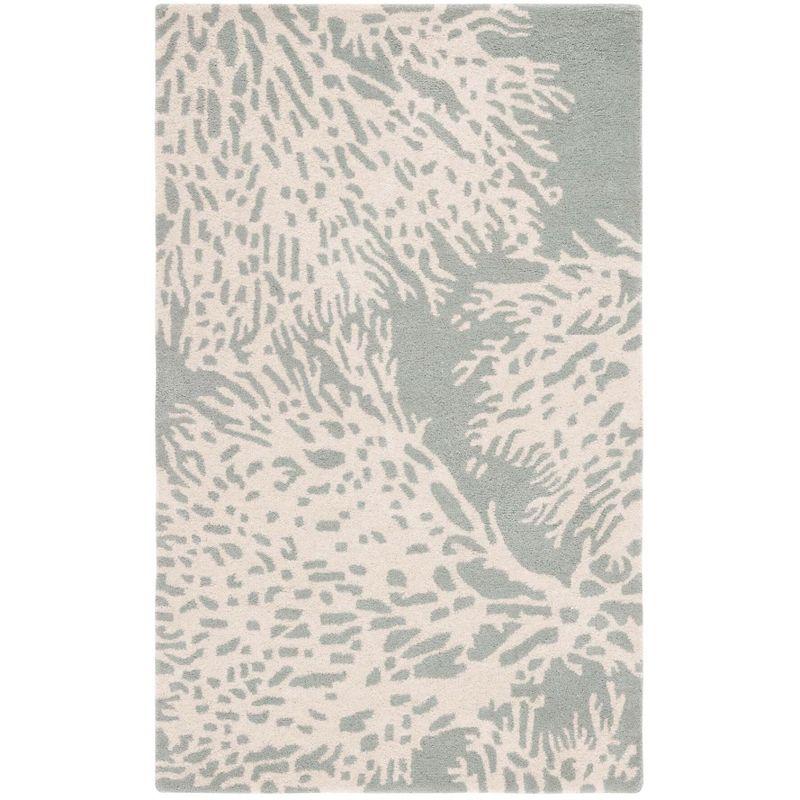 Bella BEL115 Hand Tufted Area Rug - Grey/Ivory - 4'x6' - Safavieh.