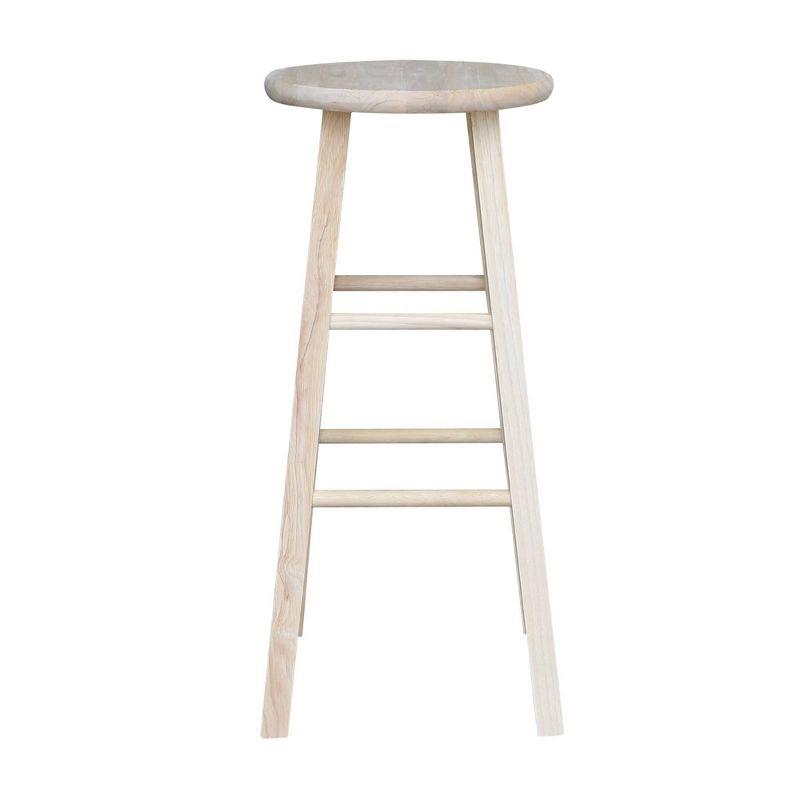 Round Top Barstool Unfinished - International Concepts