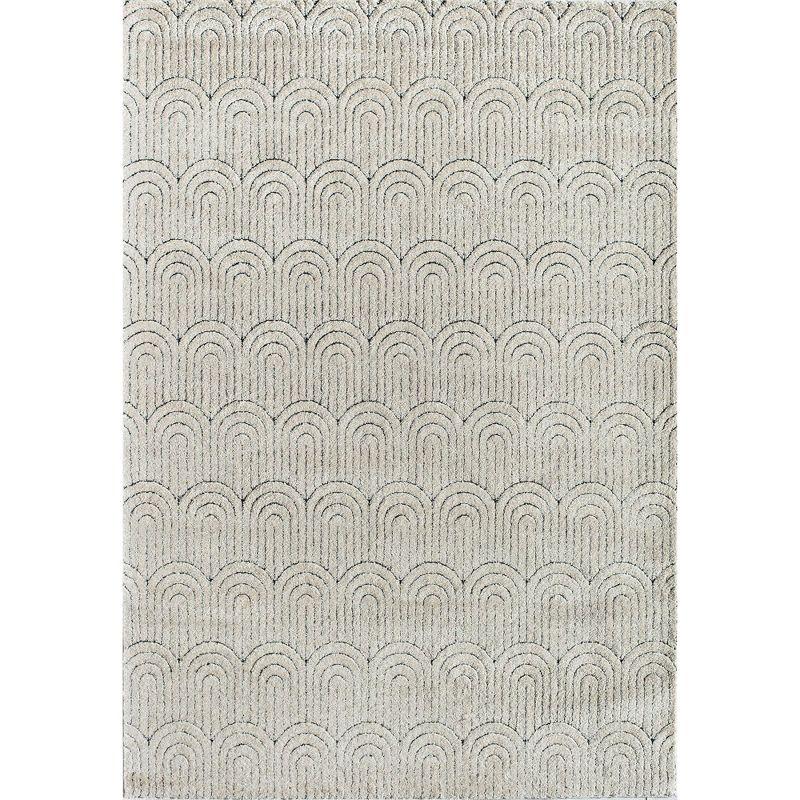 CosmoLiving By Cosmopolitan Chanai CN40A Sandstone Geometric Contemporary Tan Area Rug for Dining Room Rug Neutral Rug Living Room Rug Kitchen, 6'x9'