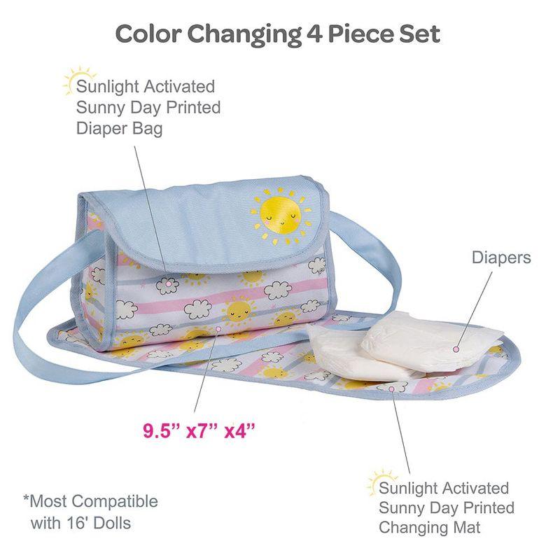 Adora Baby Doll Diaper Bag Set - Color-Changing Sunny Days