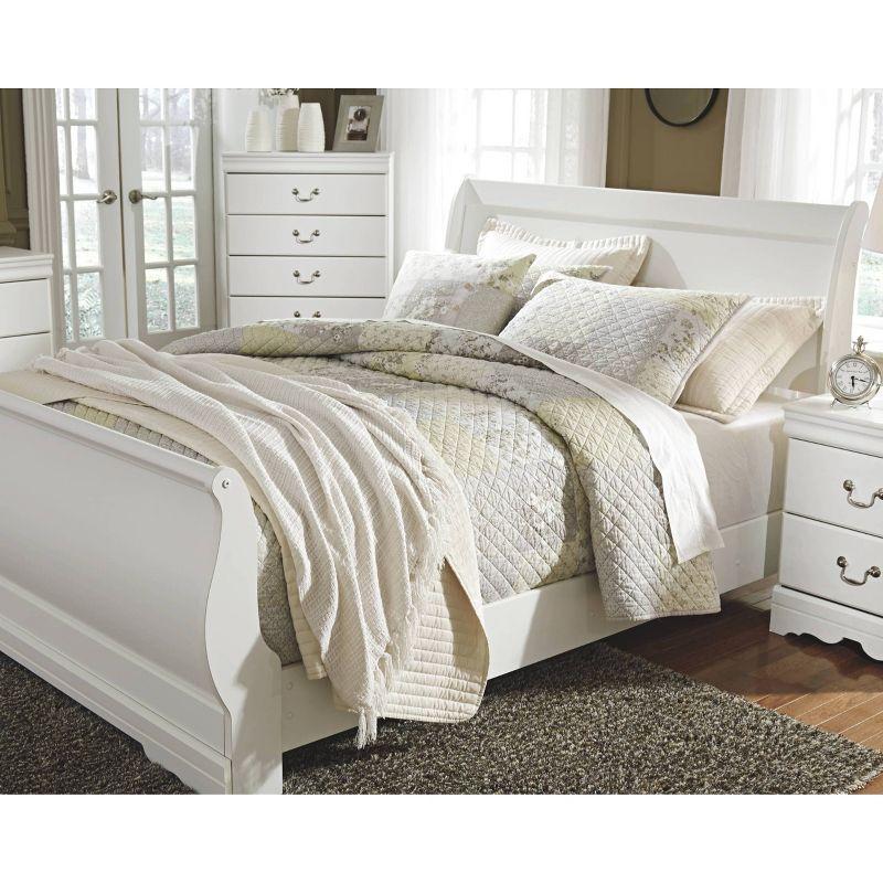 Anarasia Sleigh Headboard White - Signature Design by Ashley