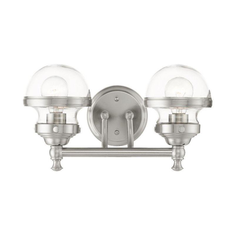 Livex Lighting Oldwick 2 - Light Vanity in  Brushed Nickel