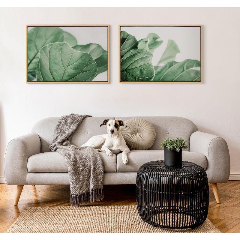 Kate and Laurel Sylvie Plant Study 6 Framed Canvas by Alicia Abla