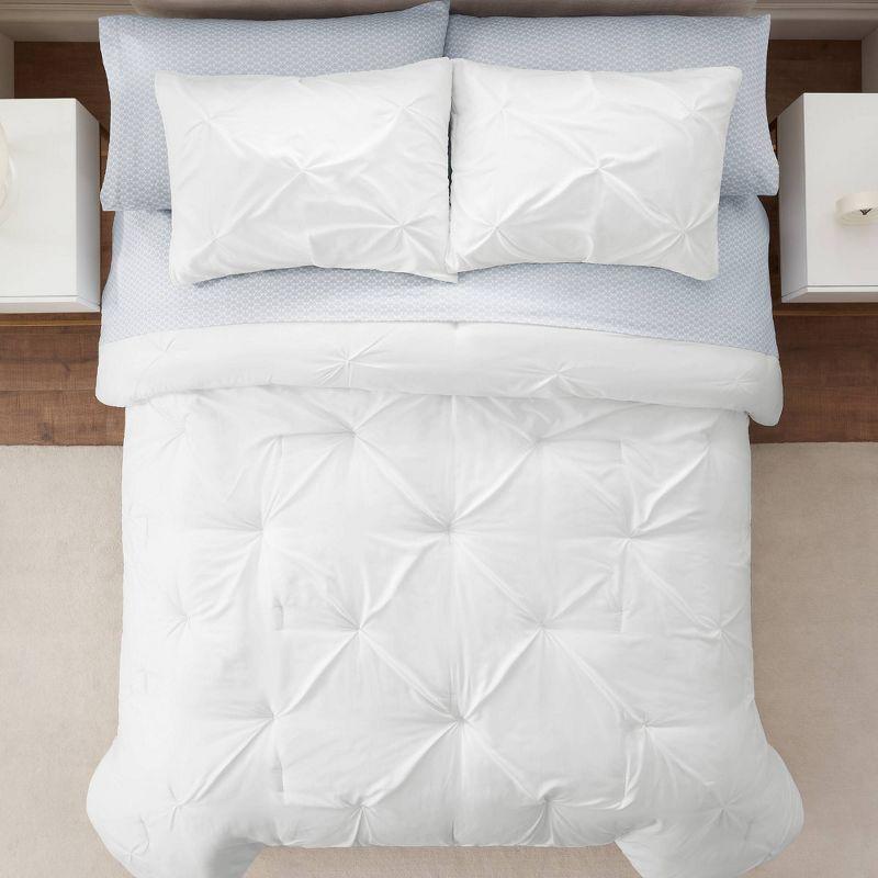 Serta Simply Clean Microfiber 3 Piece Duvet Cover Set