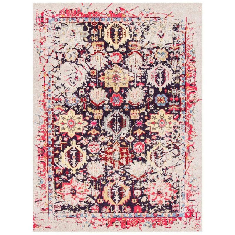 Monaco MNC206 Power Loomed Indoor Area Rug - Grey/Multi - 8'x11' - Safavieh.