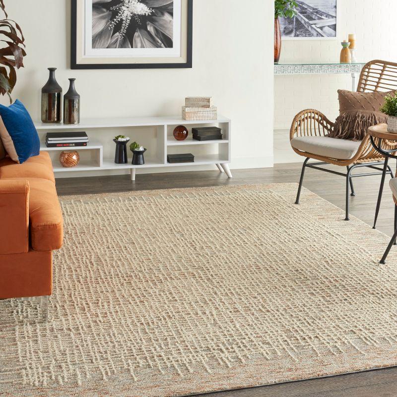 Nourison Vail Rustic Texture Indoor Area Rug Beige/Multi 7'9" x 9'9"