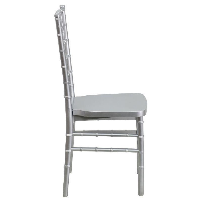 Elegant Silver Resin Chiavari Stackable Event Chair