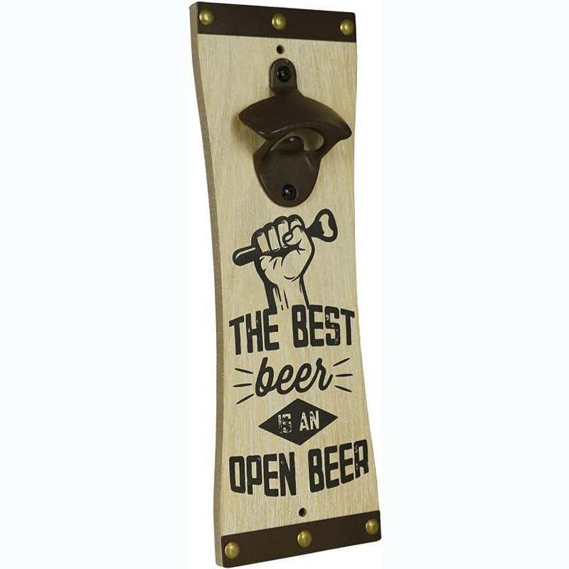 Amber Fight Gear Wall-Mounted Bottle Opener for Beer, Soda, and Pop Modern & Elegant Kitchen and Barware