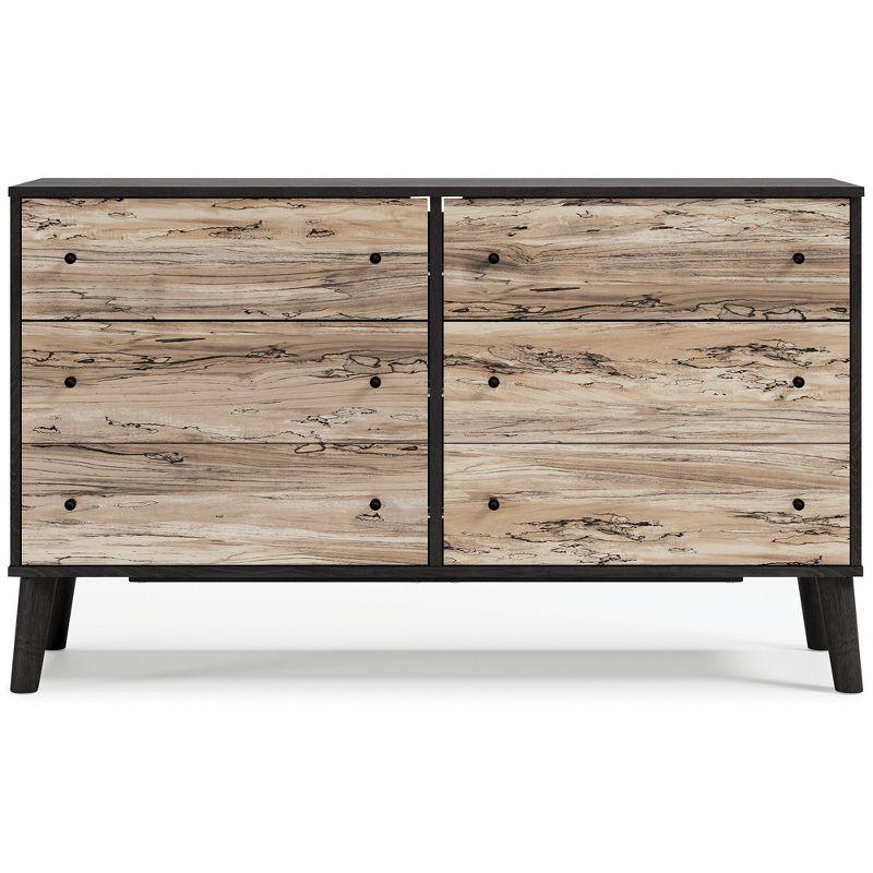 Signature Design by Ashley Contemporary Piperton Dresser, Two-tone Brown/Black