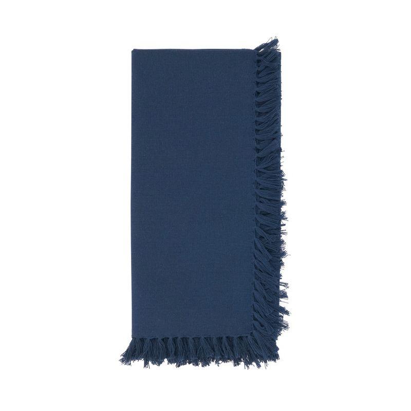 Saro Lifestyle Fringed Design Napkin, 20" Square (Set of 4)