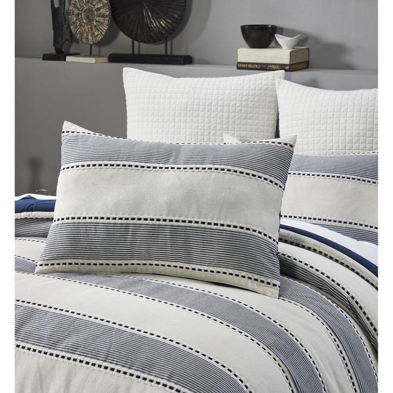 Janson Microfiber / Polyester Jacquard Striped Comforter Set