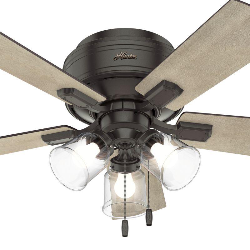 42" Crestfield 5 - Blade Standard Ceiling Fan with Lights and Pull Chains