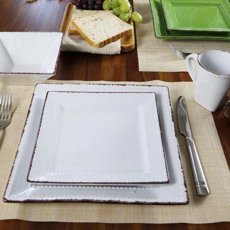 16 Piece Stoneware Dinnerware Set - Service for 4