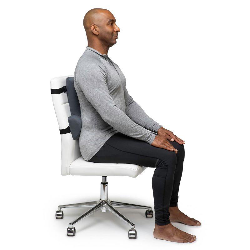 OPTP Thoracic Lumbar Back Support - Full Back and Lumbar Support for Improved Sitting Posture, Upper/Lower Back Support for Chair, and Car Back
