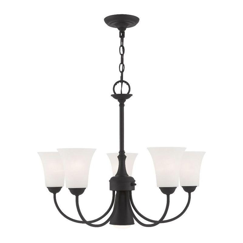 Livex Lighting Ridgedale 5 - Light Chandelier in  Black