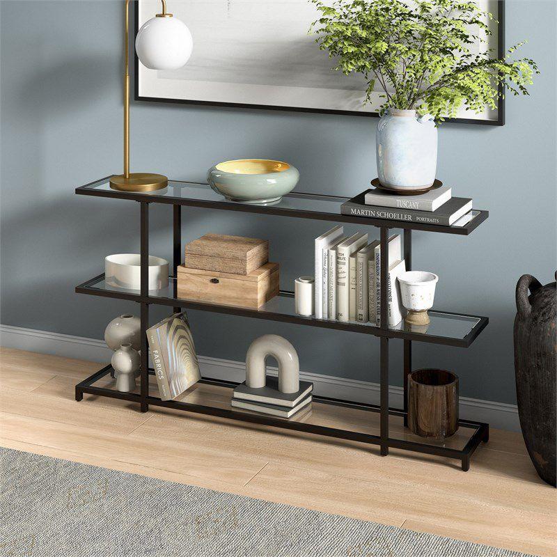 55 in. Black Bronze Console Table - Henn&Hart