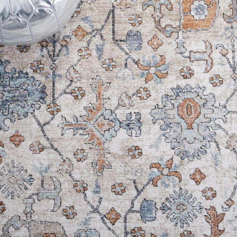 Jasmine JSM343 Power Loomed Runner Rug - Ivory/Blue - 2'2"x9' - Safavieh.