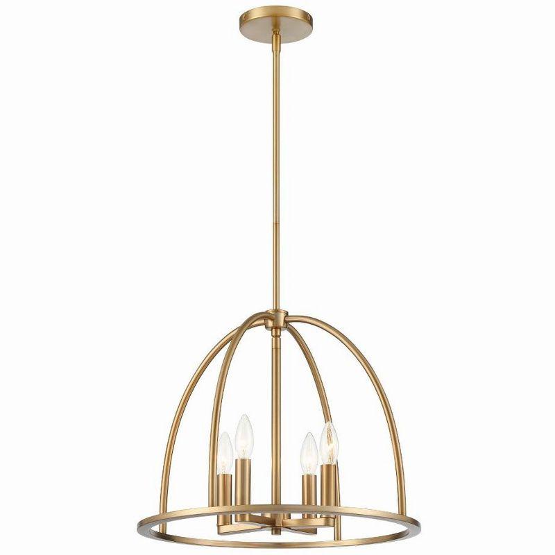 Crystorama Lighting Abbott 4 - Light Chandelier in  Vibrant Gold