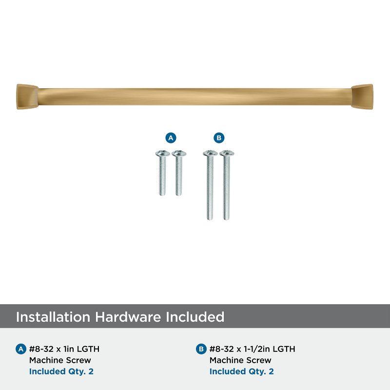 Amerock Revitalize 10-1/16 inch (256mm) Center-to-Center Champagne Bronze Cabinet Pull