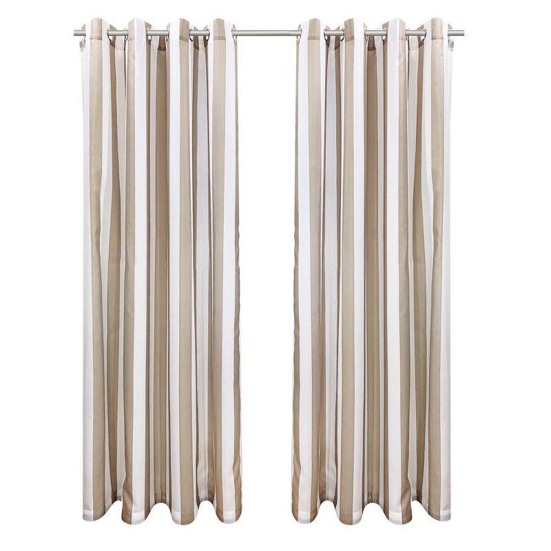 Linen Light Filtering Grommet Outdoor Curtain Panels