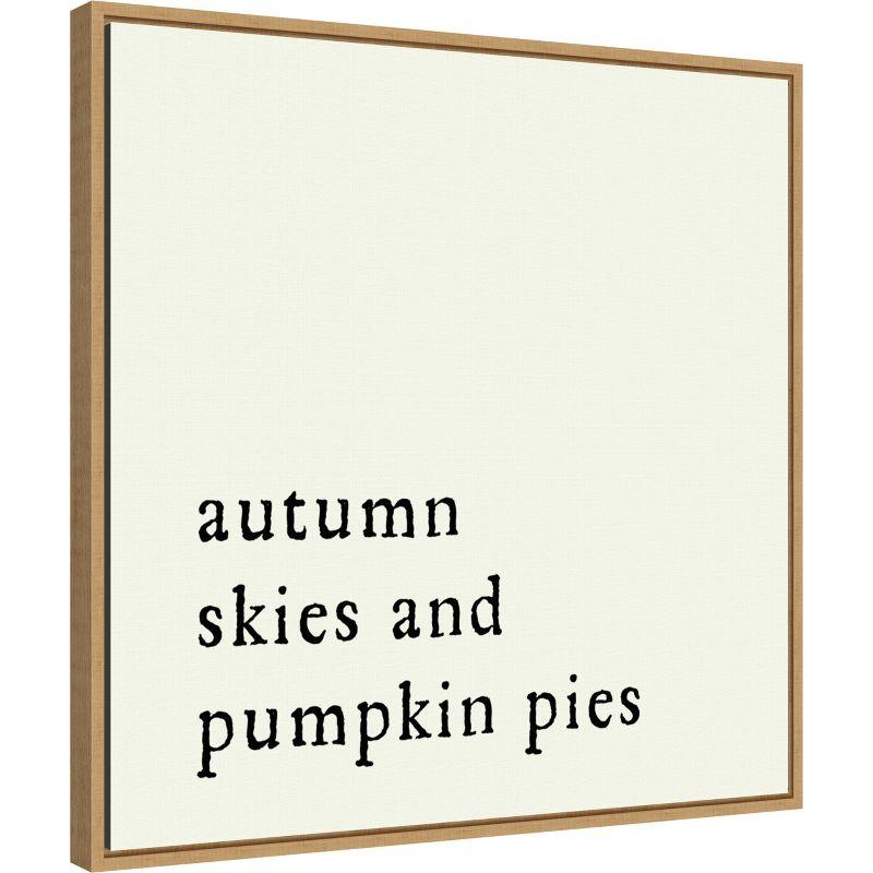 Amanti Art Autumn Skies Pumpkin Pies by Amanti Art Portfolio Canvas Wall Art Print Framed 22 x 22-in.