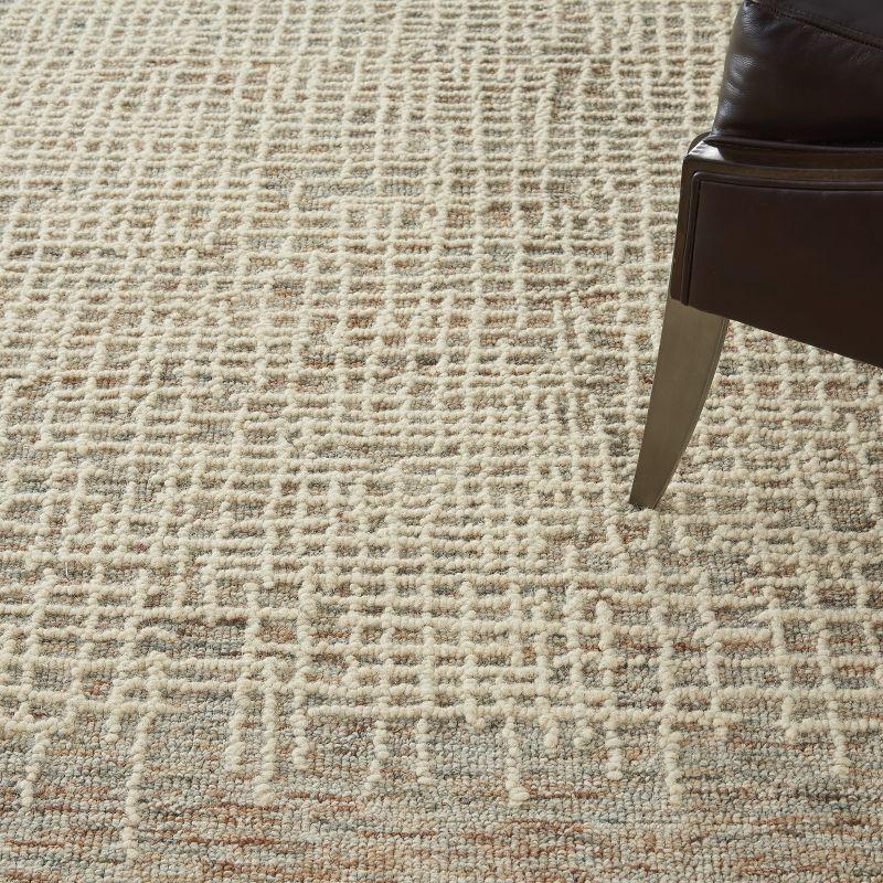 Nourison Vail Rustic Texture Indoor Area Rug Beige/Multi 7'9" x 9'9"