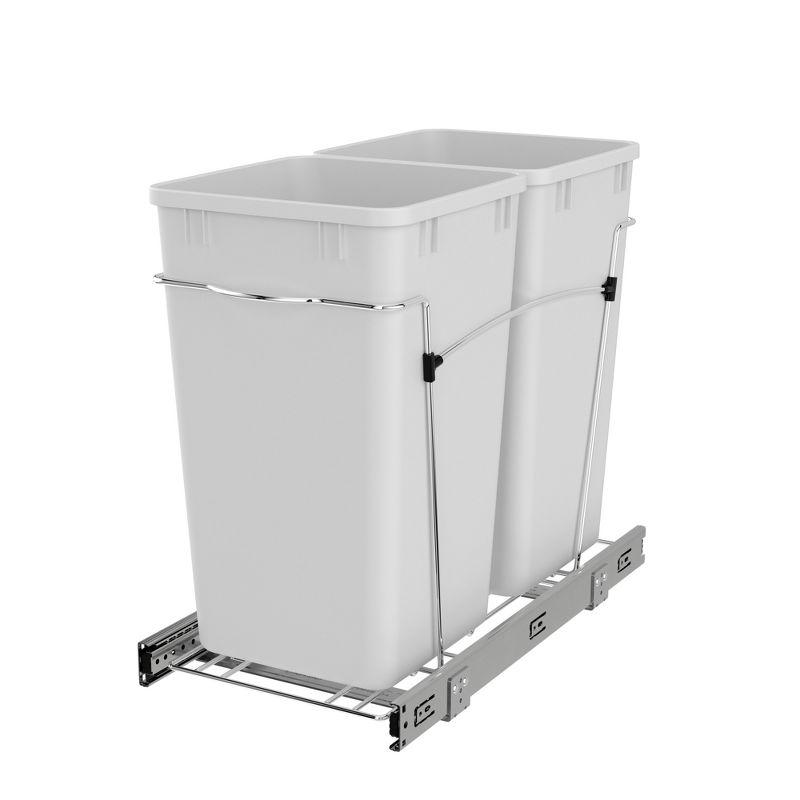 Rev-A-Shelf Rev-A-Shelf Double Pull Out Trash Can 35 Qt for Kitchen