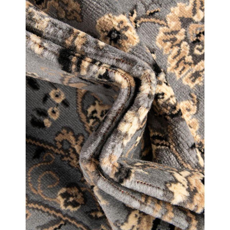 Unique Loom 4' 0 x 4' 0 Sialk Hill Washington Gray Area Rug