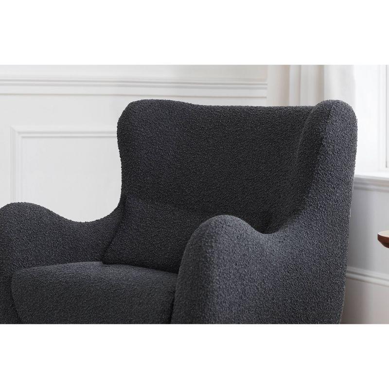 Solstice Swivel Glider in Boucle