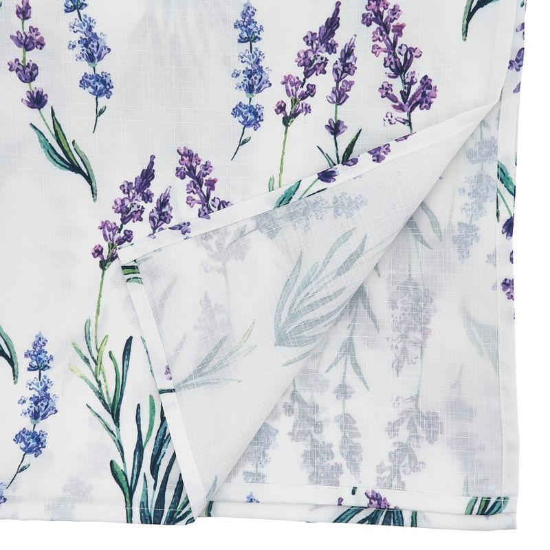 Saro Lifestyle Chic Tablecloth With Lavender Design