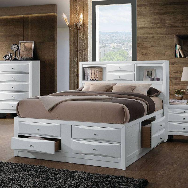 Acme Furniture 91" Queen Ireland Bed White