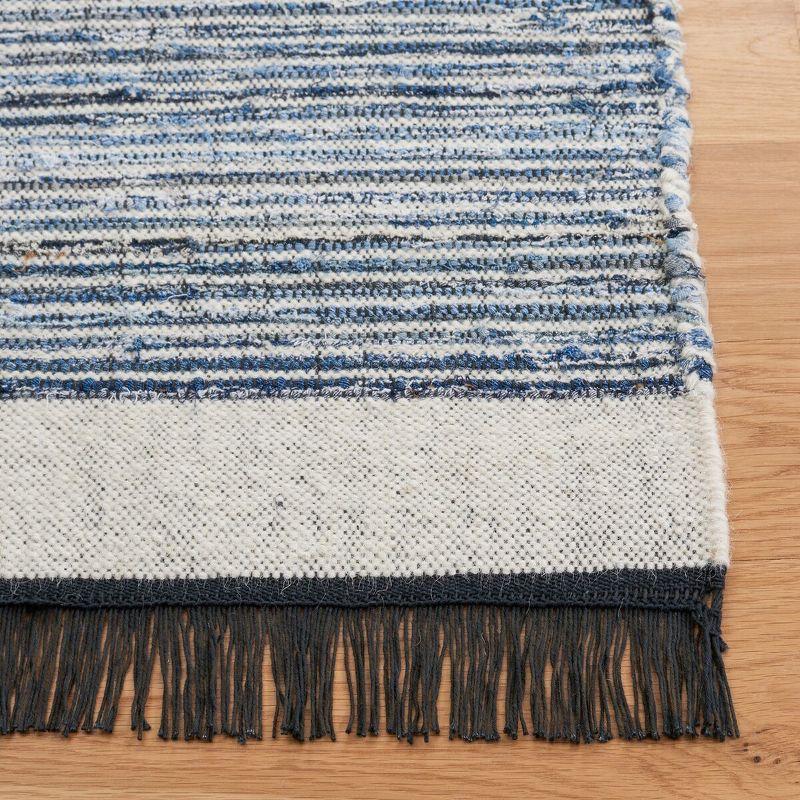 Kilim KLM310 Hand Woven Runner Rug - Blue/Ivory - 2'3"x9' - Safavieh.
