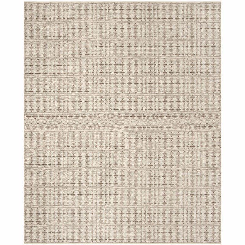 Kilim KLM350 Hand Woven Area Rug - Ivory/Light Grey - 8'x10' - Safavieh