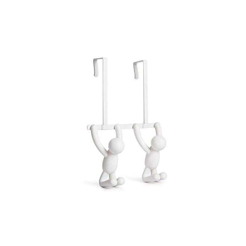 Umbra Buddy Plastic Over-the-Door 2 - Hook Wall Mounted Coat Rack