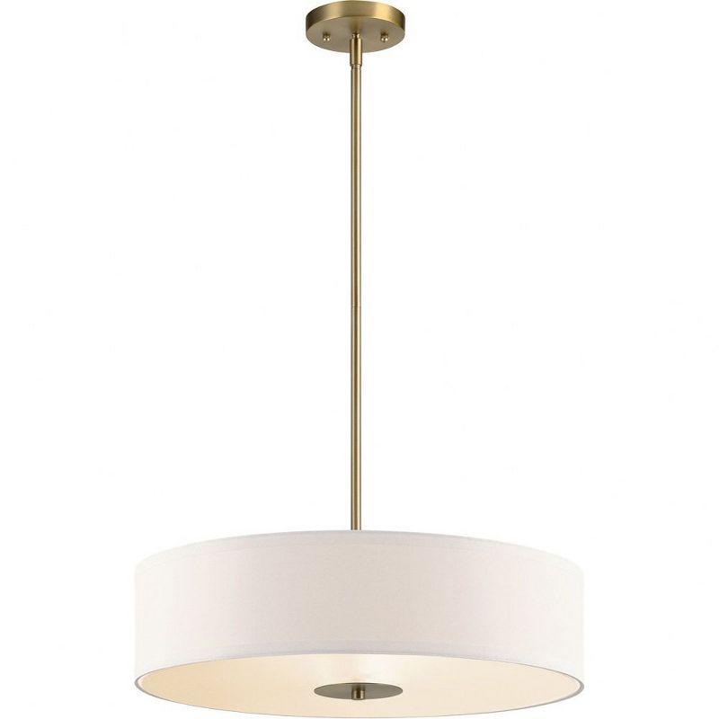 20" 3 Light Convertible Pendant Brushed Nickel