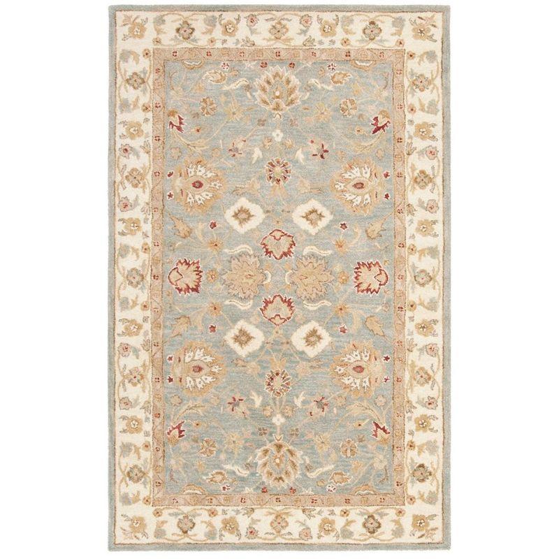 Antiquity ATB822 Hand Tufted Area Rug - Grey Blue/Beige - 3'x5' - Safavieh.