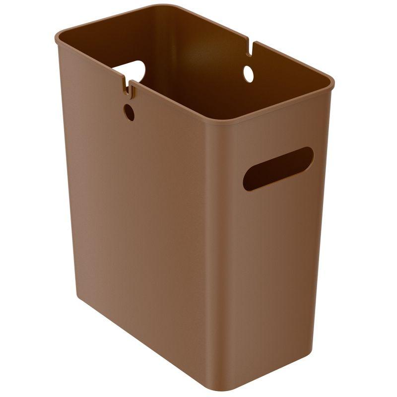 Toffee Brown 4.2 Gallon Touchless Plastic Kitchen Trash Can