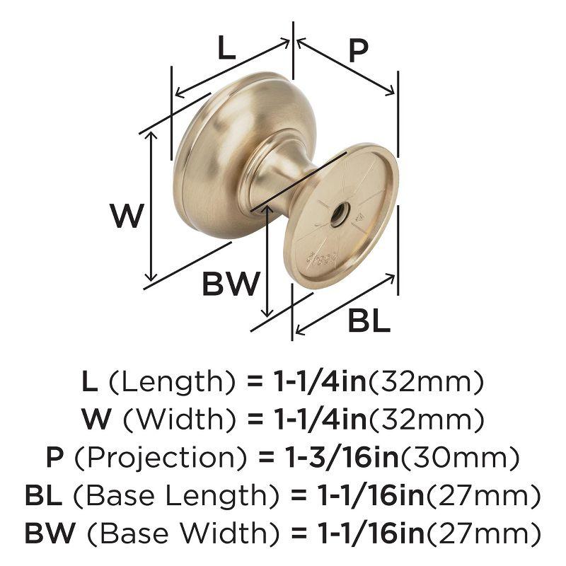 Amerock Allison 1 1/4" Diameter Mushroom Knob
