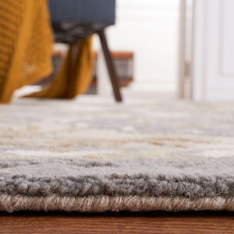 Blossom BLM375 Hand Tufted Area Rug - Grey/Beige - 3'x5' - Safavieh.