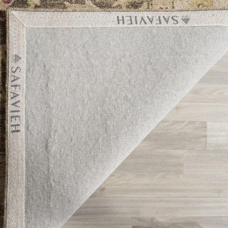 Heirloom Gray Wool 6' Square Hand-Tufted Area Rug