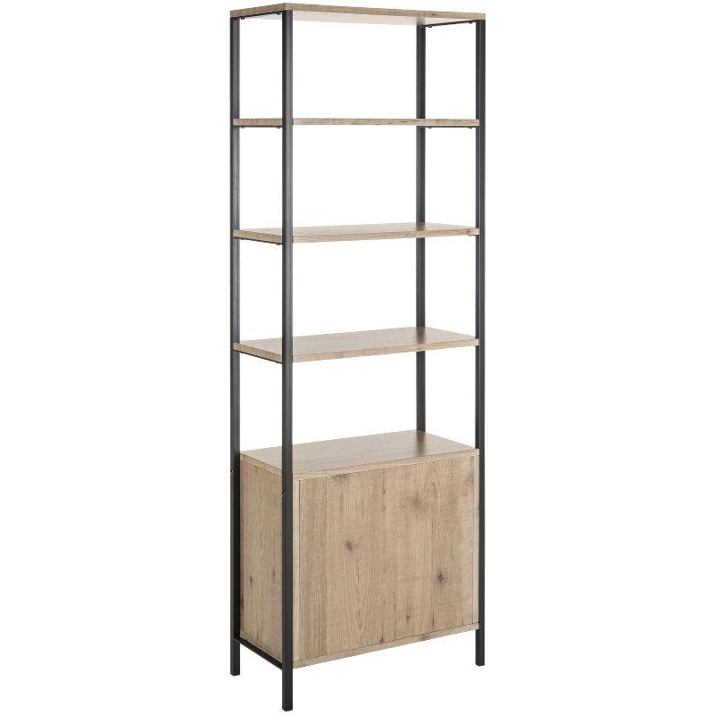 Natasha Etagere - FOX4273 - Oak/Black - Safavieh Couture