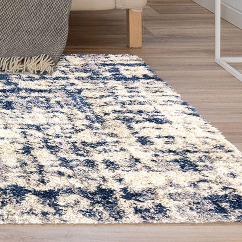 Gertmenian Anjou Abstract Modern Deep Plush Shag Indoor Polypropylene Area Rug