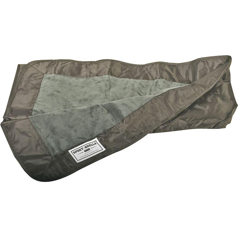 Sport-Brella Sunsoul 75" x 57" Dual Purpose Outdoor Blanket - Black/Gray