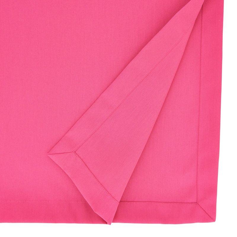 Saro Lifestyle Solid Color Everyday Table Runner, Fuchsia, 16" x 90"