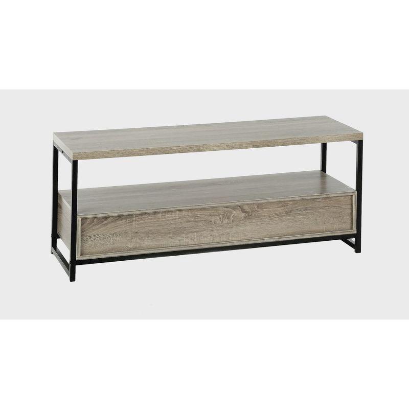 Monarch Specialties Tv Stand 48 Inch Console Media Entertainment Center Storage Drawers Laminate Metal Brown Black Contemporary Modern