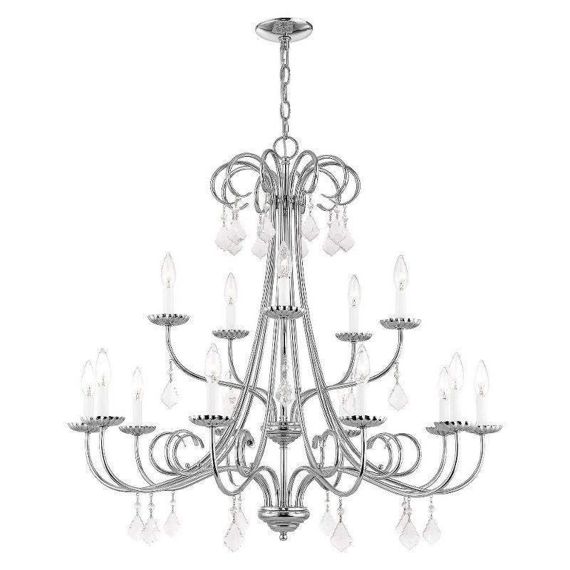 Livex Lighting Daphne 15 - Light Chandelier in  Polished Chrome