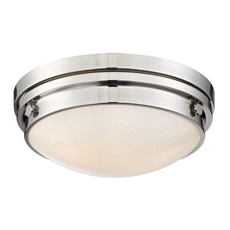 Savoy House Lucerne 2 - Light Flush Mount in  Polished Nickel