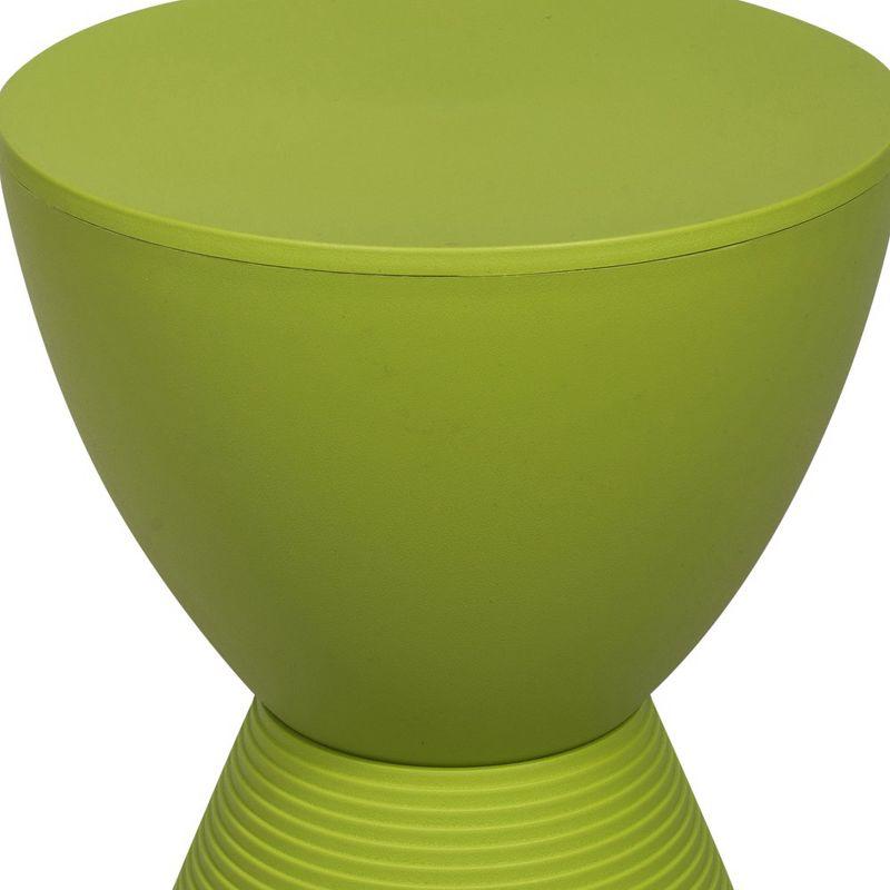 LeisureMod Boyd Modern Round Plastic Side Table