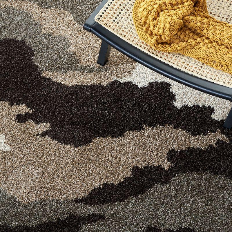 Florida Shag SG453 Power Loomed Area Rug - Beige/Multi - 8'6"x12' - Safavieh.