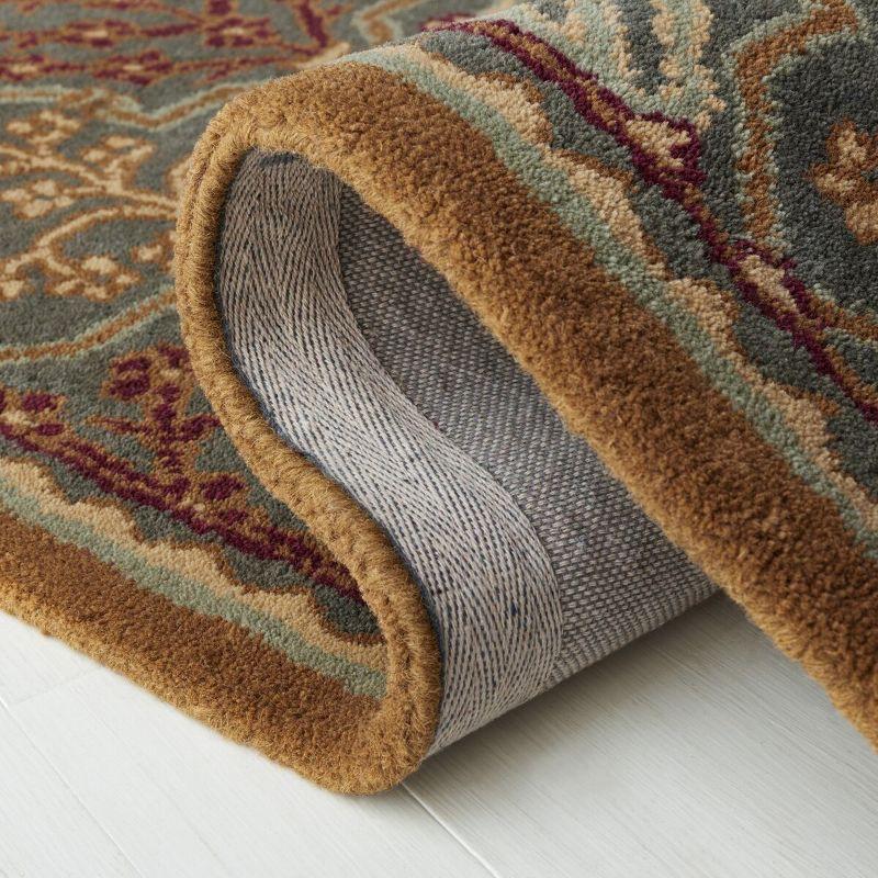 Antiquity AT613 Hand Tufted Area Rug - Light Blue/Gold - 8'x8' - Safavieh.